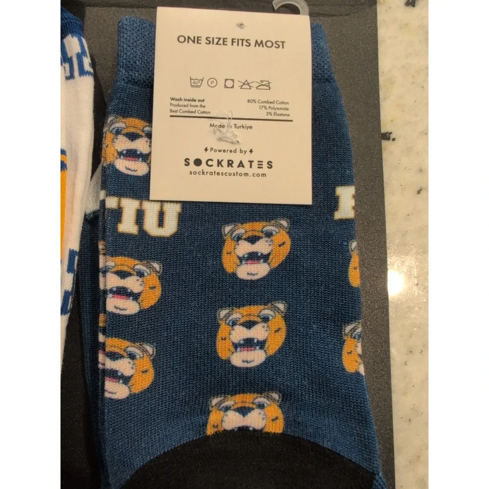 FIU Panthers Crew Sock Bundle 3 Pairs